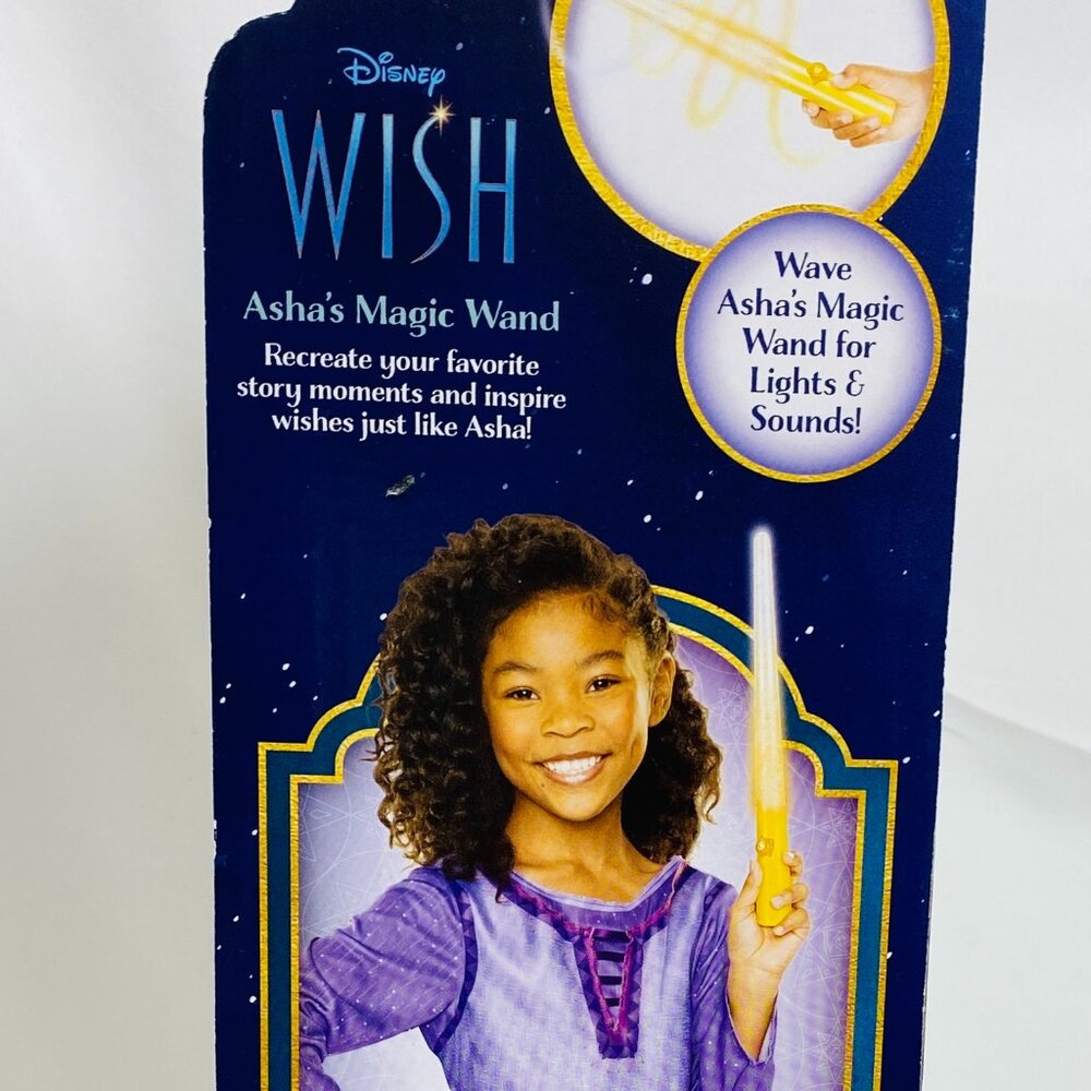 NEW! Disney WISH Asha's Magic Wand Lights & Sounds NIP W/Extra Batteries Jakks